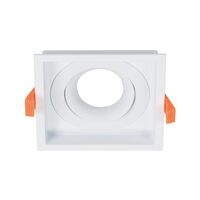 Cell Frame Square 1 Light Slotter to suit Cell Downlight Module Series - Black or White