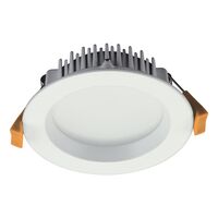 DECO-13 Round 13W Dimmable LED Tricolour IP44 Downlight - White
