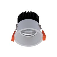 DEEP-10 Round Deepset 10W Recessed Dimmable LED IP40 Downlight - White