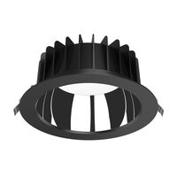 EXPO-35 35W Low Glare Recessed LED Tricolour IP44 Downlight - Black