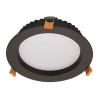 DECO-20 Round 20W Dimmable LED Tricolour IP44 Downlight - Black