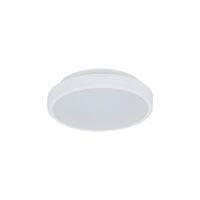 EASY-25 Round 10W 250MM Tricolour LED Dimmable IP54 Oyster Light - White