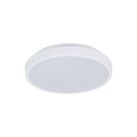 EASY-300 Round 18W 300MM Tricolour LED Dimmable IP54 Oyster Light - White