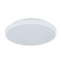 EASY-400 Round 25W 400MM Tricolour LED Dimmable IP54 Oyster Light - White