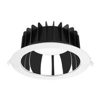 EXPO-35 35W Low Glare Recessed LED Tricolour IP44 Downlight - White