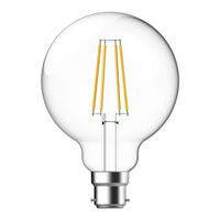 G95 7.2W DIMMABLE  LED FILAMENT LAMP CLEAR 240V - B22