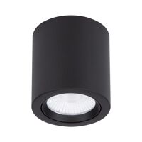 NEO-20 Round 20W Surface Mount Tiltable LED Dimmable IP20 Downlight - Black