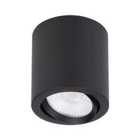 NEO-20 Round 20W Surface Mount Tiltable LED Dimmable IP20 Downlight - Black
