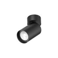 PISTOL-15 Round 15W Surface Mount Adjustable LED dimmable IP20 Downlight - Black