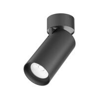 PISTOL-25 Round 25W Surface Mount Adjustable LED dimmable IP20 Downlight - Black