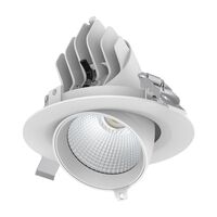 SCOOP-25 Round 25W Adjustable LED Dimmable Downlight - White
