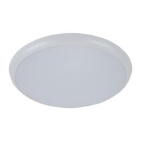 SOLAR-400 Round 35W 400MM Slimline LED Dimmable IP54 Oyster Light - White