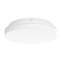SUNSET-250 Round 15W 250MM LED Tricolour Dimmable IP54 Oyster Light - White