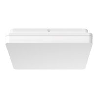 SUNSET-300 Square 25W 300MM LED Tricolour Dimmable IP54 Oyster Light - White