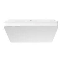 SUNSET-400 Square 35W 400MM LED Tricolour Dimmable IP54 Oyster Light - White