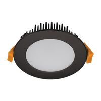 TEK-13 13W Dimmable LED Tricolour IP44 Downlight - Black