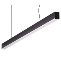 MAXI-40 1.2M LONG PENDANT BLACK DIMMABLE 3K HIGH DIFFUSER