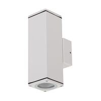ALPHA-2 Up/Down Exterior Wall light GU10 LED 2 X 6W 240V IP65 - Textured White