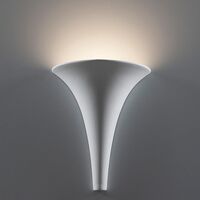 BF-2185 Ceramic Funnel Wall Light - Raw / G9