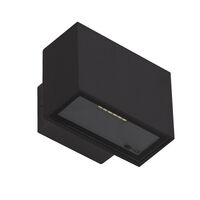 BLOCK-6 240V 6W Two Way LED Wall Light - Black