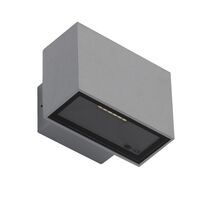 BLOCK-6 240V 6W Two Way LED Wall Light - Silver