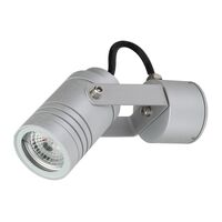 ELITE-ADJ Adjustable Exterior Wall Light GU10 LED 6W 240V IP65 - Aluminium