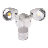 MURO-PRO-30S Twin Head 30W LED Spotlight with Sensor - TRIO Tricolour