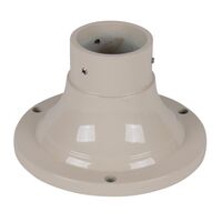 BB-100 Aluminium Bollard Base to suit 60-76 outer diameter post - powder coated finish