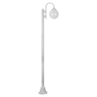 GT-1001 Lisbon Single Sphere Curved Arm Plain Post - Powder Coated Finish / E27