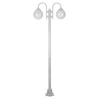 GT-1002 Lisbon Twin Spheres Curved Arms Plain Post - Powder Coated Finish / E27