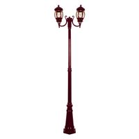 GT-1044 Vienna Twin Head Curved Arms Tall Post - Powder Coated Finish / B22