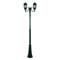 GT-1044 Vienna Twin Head Curved Arms Tall Post - Powder Coated Finish / B22