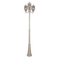 GT-1045 Vienna Three Head Curved Arm Tall Post - Powder Coated Finish / B22