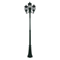 GT-1045 Vienna Three Head Curved Arm Tall Post - Powder Coated Finish / B22