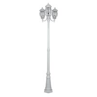 GT-1045 Vienna Three Head Curved Arm Tall Post - Powder Coated Finish / B22