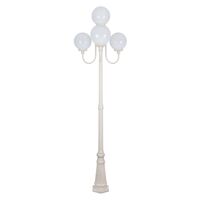 GT-626 Lisbon Four 25cm Spheres Curved Arms Tall Post Light - Powder Coated Finish / E27