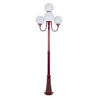 GT-626 Lisbon Four 25cm Spheres Curved Arms Tall Post Light - Powder Coated Finish / E27
