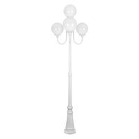 GT-626 Lisbon Four 25cm Spheres Curved Arms Tall Post Light - Powder Coated Finish / E27