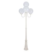 GT-627 Lisbon Four 30cm Spheres Curved Arms Tall Post Light - Powder Coated Finish / E27