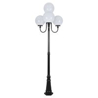 GT-627 Lisbon Four 30cm Spheres Curved Arms Tall Post Light - Powder Coated Finish / E27