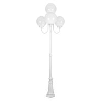 GT-627 Lisbon Four 30cm Spheres Curved Arms Tall Post Light - Powder Coated Finish / E27
