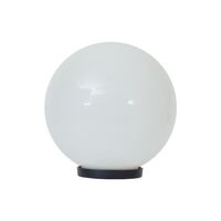 Polysphere 200mm Sphere 240V Polycarbonate Garden Light - Black Base - E27