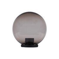 Polysphere 200mm Sphere 240V Polycarbonate Garden Light - Black Base - E27