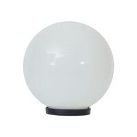 Polysphere 250mm Sphere 240V Polycarbonate Garden Light - Black Base - E27