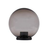 Polysphere 250mm Sphere 240V Polycarbonate Garden Light - Black Base - E27