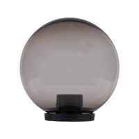 POLYSPHERE 300mm Sphere 240V Polycarbonate Garden Light - Black Base - E27