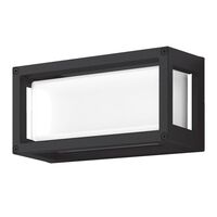 YORK-7 7W Led Rectangle Wall Light IP65 240v - Black