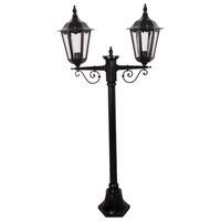 GT-135 Chester Twin Head Short Post Light - Powder Coated Finish / B22