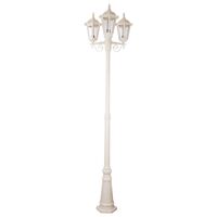 GT-142 Chester Three Head Tall Post Light - Powder Coated Finish / B22