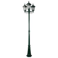GT-142 Chester Three Head Tall Post Light - Powder Coated Finish / B22